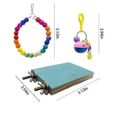 Deloky Bird Swing Toys for Small Birds - 8 Packs