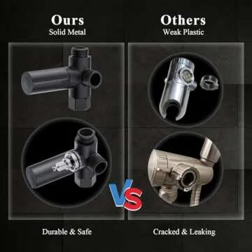 Veken 11.8 Inch High Pressure Rain Shower Head -Shower Heads with 5 Modes Handheld Spray Combo- Wide RainFall shower with 70" Hose - Adjustable Dual Showerhead with Anti-Clog Nozzles- Matte Black