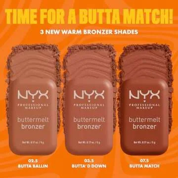 NYX Professional Buttermelt Bronzer - 12HR Sun-Kissed Glow