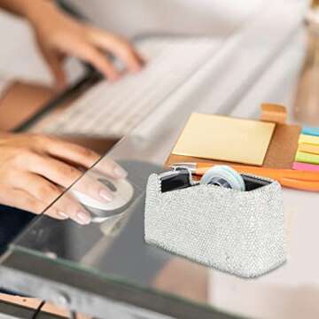 Elegant KEYPOWER Bling Crystal Desktop Tape Dispenser