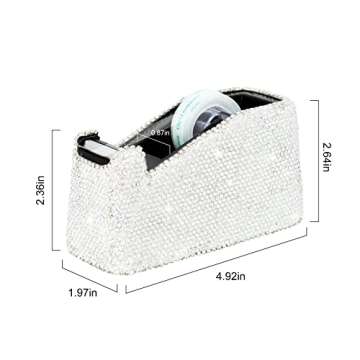 Elegant KEYPOWER Bling Crystal Desktop Tape Dispenser