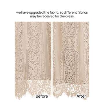 MEROKEETY Women's V Neck Short Sleeve Floral Lace Wedding Dress Bridesmaid Cocktail Party Maxi Dress