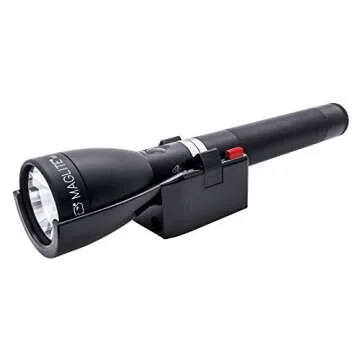 Maglite, Rechargeable LED Flashlight, System 1, 12 Volt DC Cigarette Lighter Adapter or 120 Volt AC Converter, Black