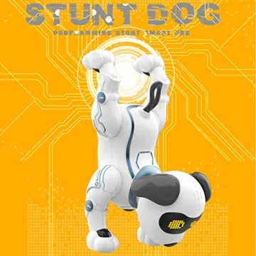 Fisca RC Robot Dog Toy Voice Control Electronic Stunt Puppy