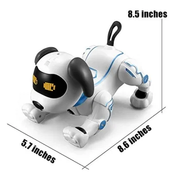 Fisca RC Robot Dog Toy Voice Control Electronic Stunt Puppy