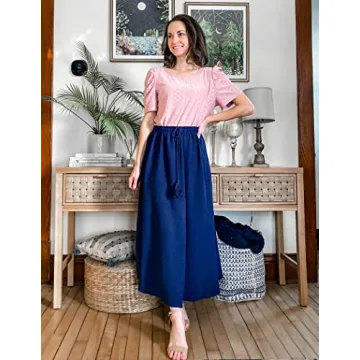 Zeagoo Women's Lightweight Casual Maxi Skirt for Summer Fashion