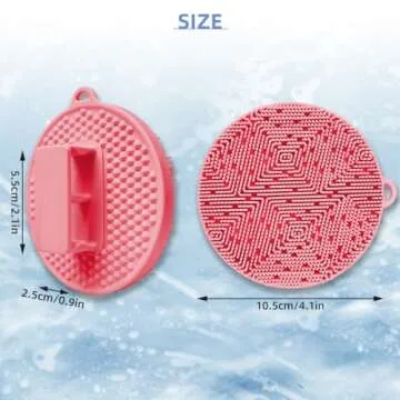 Silicone Body Brush Scrubber for Gentle Exfoliation and Cleansing