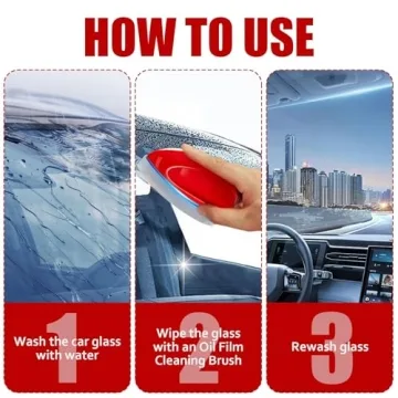 Oil Film Cleaning Brush Set for Clear Windshield Vision