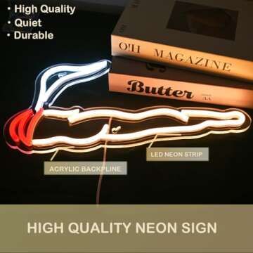 ineonlife LED Neon Sign - Bright, Dimmable Night Light for Home Decor and Parties