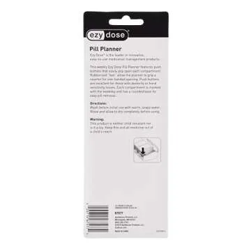 Ezy Dose 7 Day Pill Organizer - Secure and Convenient