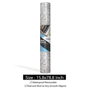 Livelynine Granite Contact Paper for Easy Home Upgrades
