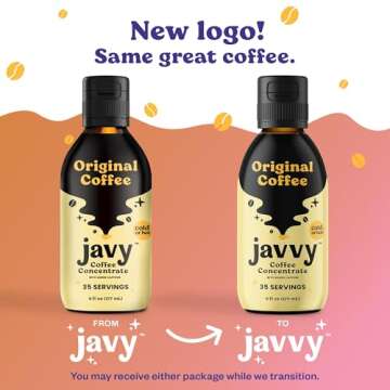 Javy Coffee Concentrate - Cold Brew Coffee, Perfect for Instant Iced Coffee, Cold Brewed Coffee and Hot Coffee, 35 Servings - Iced Vanilla Cream Drizzle
