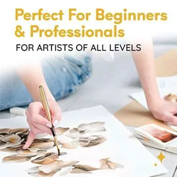 Komorebi Metallic Watercolor Paint Set – Set of 6 Shimmery Premium Colors – Portable and Lightweight – Perfect for Artists, Students, Kids & Hobbyists