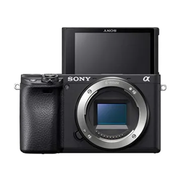 Sony Alpha a6400 Mirrorless Camera: Compact APS-C Interchangeable Lens Digital Camera with Real-Time Eye Auto Focus, 4K Video & Flip Up Touchscreen - E Mount Compatible Cameras - ILCE-6400/B Body