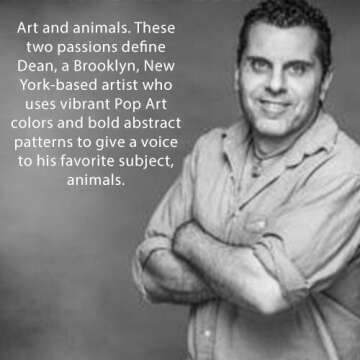 Softcover Lion Good Dean Russo 8.5" x 11" Spiral Notebook/Journal, 120 Wide Ruled Pages, Durable Gloss Laminated Cover, Black Wire-o Spiral. Made in the USA