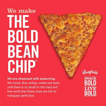 Beanfields Bean Chips, High Protein and Fiber, Gluten Free, Vegan Snack, Nacho, 1.5 Ounce (Pack of 24)