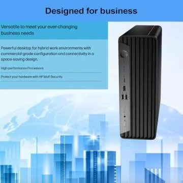 HP ProDesk 400 G9 Small Form Factor Business Desktop, 13th Gen Intel 14-Core i5-13500 Processor, 16GB RAM, 512GB SSD, Wi-Fi 6, HDMI, DP, Support 2-Monitor 4K, Wired Keyboard & Mouse, Windows 11 Pro