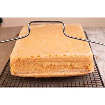Mrs. Anderson’s Baking Adjustable 2-Wire Layer Cake Cutter and Leveler, Stainless Steel,Silver