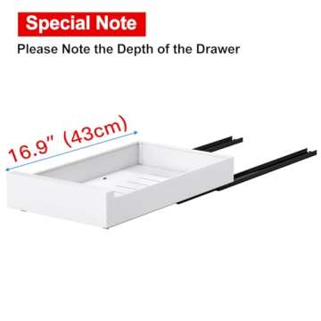 Pull Out Cabinet Organizer Fixed with Adhesive Nano Film,Heavy Duty Storage and Organization Slide O...