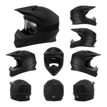 TCMT Youth Motocross Helmet & Goggles Set for Kids