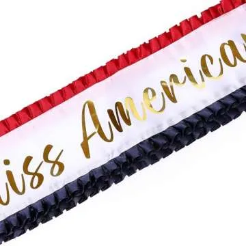 ASVP Shop Miss Americana Sash for Patriotic Celebrations