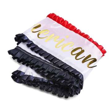 ASVP Shop Miss Americana Sash for Patriotic Celebrations