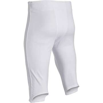 Champro Boys' Touchback Youth Football Practice Pants, White, X-Large