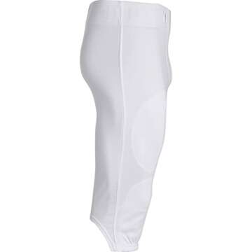 Champro Boys' Touchback Youth Football Practice Pants, White, X-Large