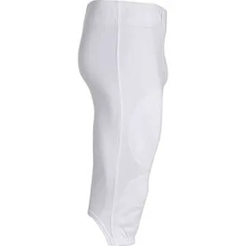 Champro Boys' Touchback Youth Football Practice Pants, White, X-Large