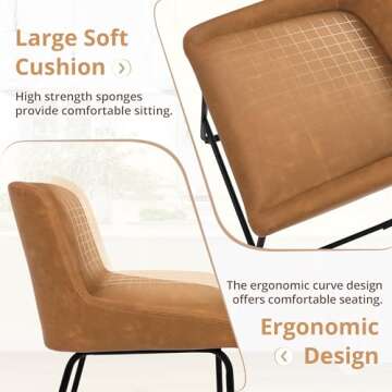 LUE BONA 26" Counter Height Bar Stools - Modern Comfort for Kitchen