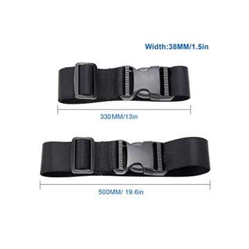Frienda Add a Bag Luggage Strap Adjustable Suitcase Belt Straps Accessories for Connecting Luggage (...