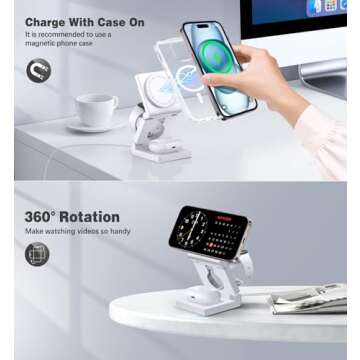 3 in 1 Wireless Charging Station - Fast Charging for Apple Devices