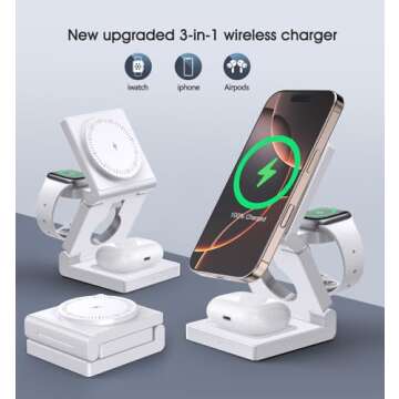 3 in 1 Wireless Charging Station - Fast Charging for Apple Devices