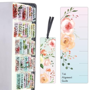 Floral Decorative Bible Tabs for Women and Girls