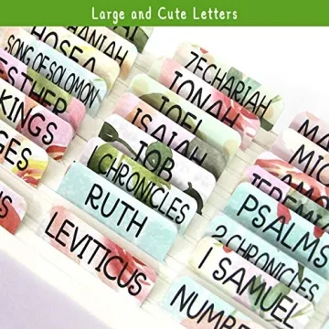 Floral Decorative Bible Tabs for Women and Girls