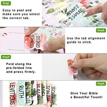 Floral Decorative Bible Tabs for Women and Girls
