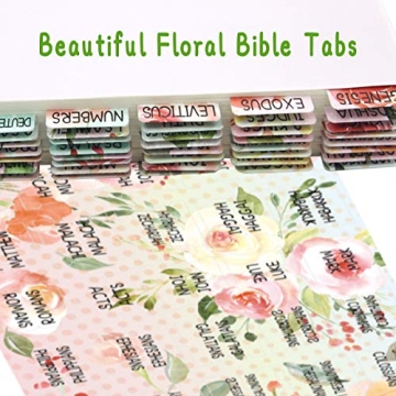 Floral Decorative Bible Tabs for Women and Girls