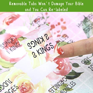 Floral Decorative Bible Tabs for Women and Girls