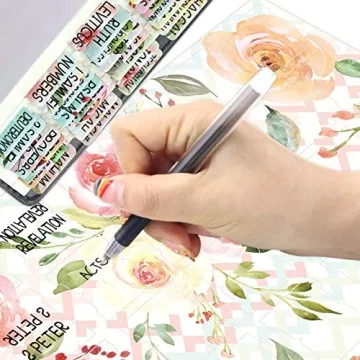 Floral Decorative Bible Tabs for Women and Girls