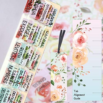 Floral Decorative Bible Tabs for Women and Girls