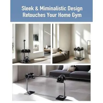 BYZOOM FITNESS Adjustable Dumbbell Set for Home Gym