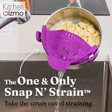 Kitchen Gizmo Snap N Strain Pot Strainer - Versatile & Fun