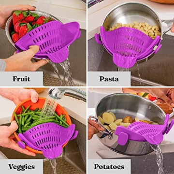 Kitchen Gizmo Snap N Strain Pot Strainer - Versatile & Fun
