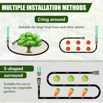 Flat Soaker Hose 100ft Saves Water for Efficient Gardening