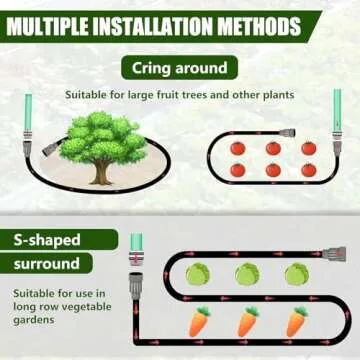 Flat Soaker Hose 100ft Saves Water for Efficient Gardening