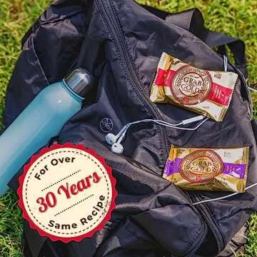 GRAB THE GOLD Snack Bars, Peanut Butter & Jelly (14 Bars - Amazon Exclusive) 11g Plant-Based Protein, Made w/Organic Oats & Cranberries, Whole Food Bars, Gluten Free - Vegan - High Fiber - Dairy Free…