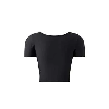 Workout Yoga Tops for Women Cotton Ladies Athletic Clothing Cute Activewear Gym Tennis Shirts Short ...