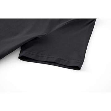 Workout Yoga Tops for Women Cotton Ladies Athletic Clothing Cute Activewear Gym Tennis Shirts Short Sleeve Summer Sexy Crop Tops for Women (Black,Small)