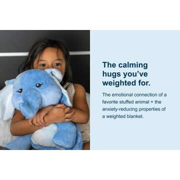 Hugimals Weighted Stuffed Animal for Stress Relief