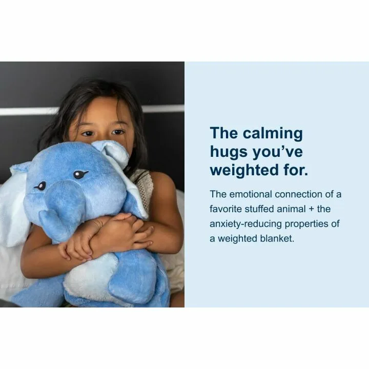 Hugimals Weighted Stuffed Animal for Stress Relief